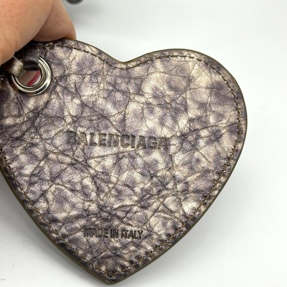 Balenciaga LE CAGOLE XS Metallic Leopard Stud Shoulder Crossbody Mini Bag - Picture 13 of 16